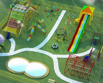 江西无动力游乐园效果图