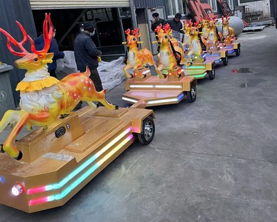 商场小鹿火车
